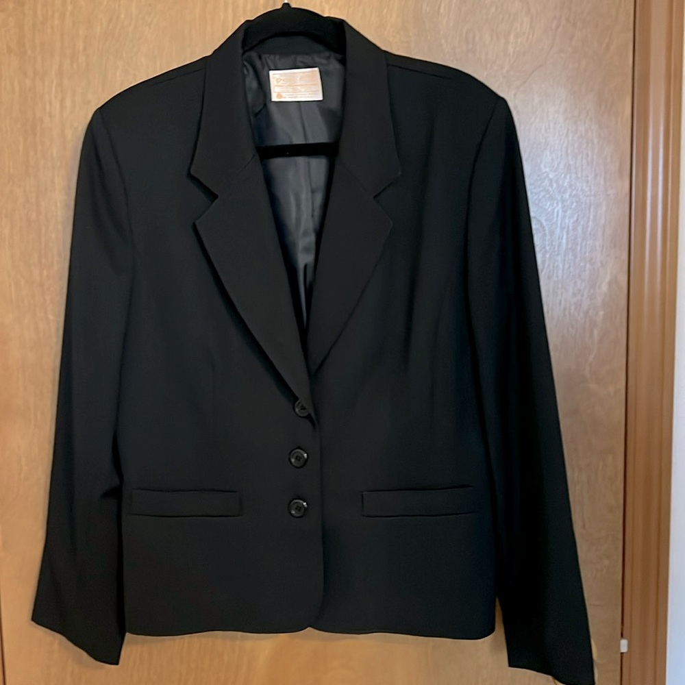 Vintage Pendleton Black Wool Blazer Women’s Size 16